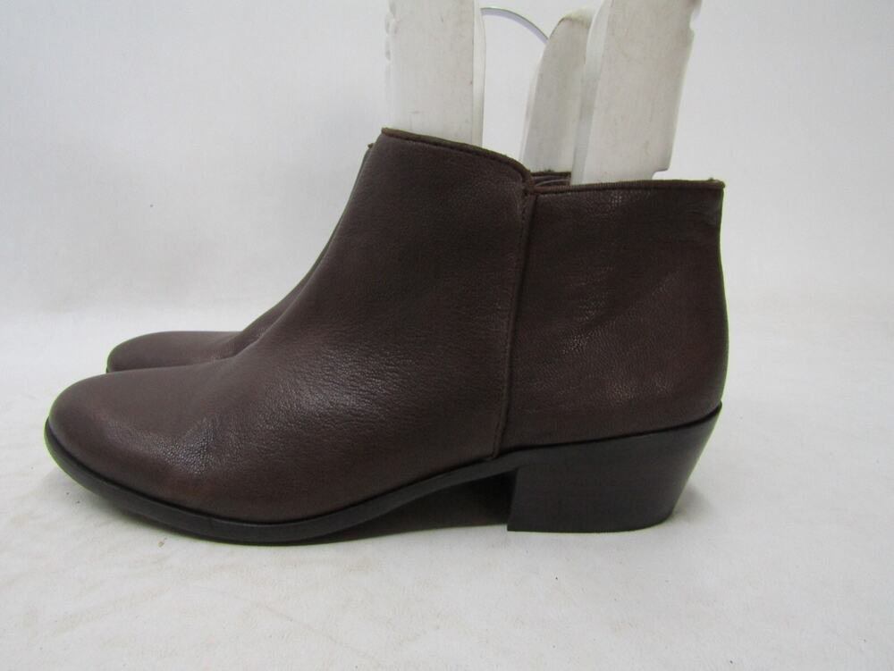 Sam Edelman Womens Size 9 M Brown Leather Zip Ankle Fashion Boots Bootie